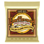 Ernie Ball 2069 Earthwood 80/20 Bronze Nylon Classic Ball End struny do gitary klasycznej 28-42
