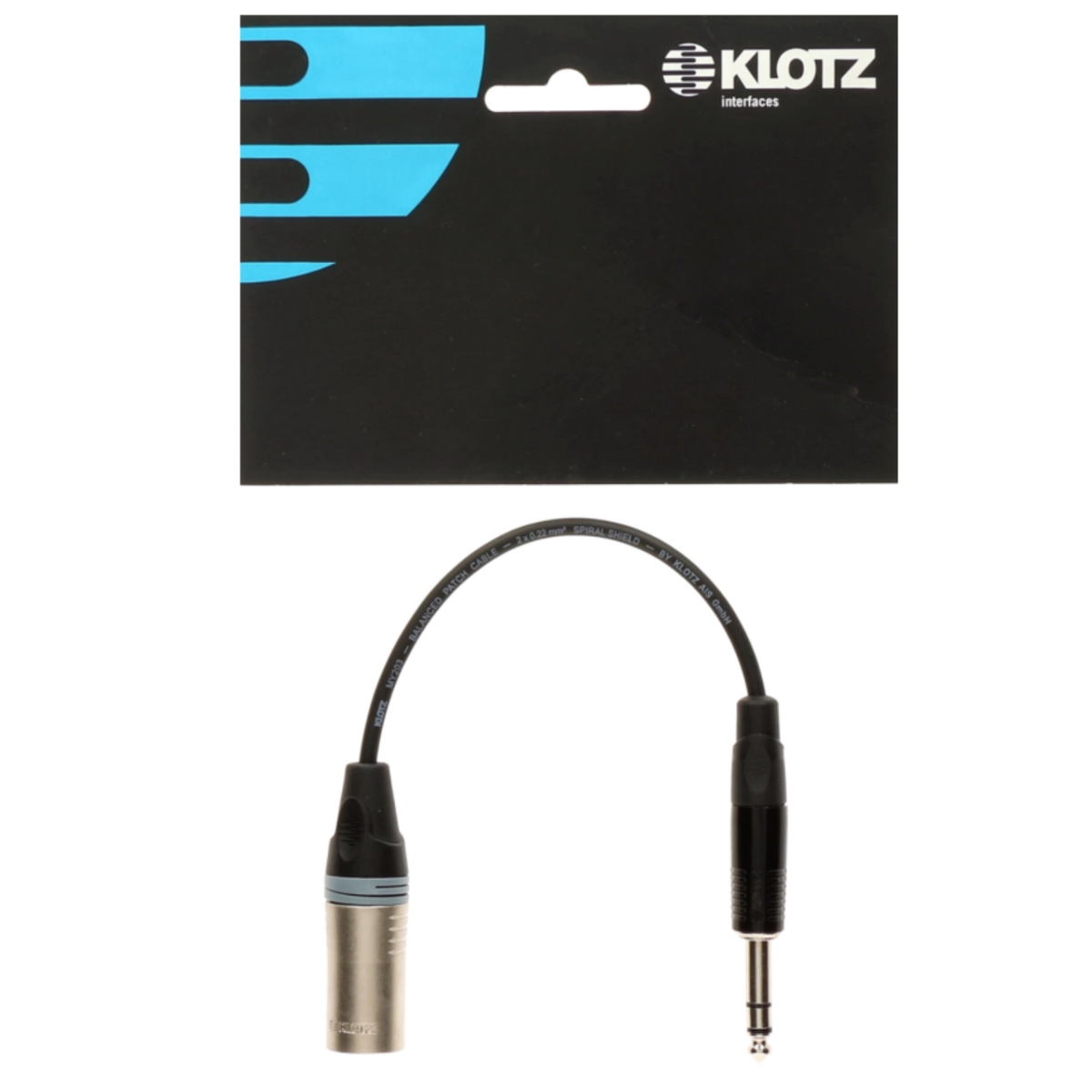 Adapter XLR 3p męski/jack 6.35mm