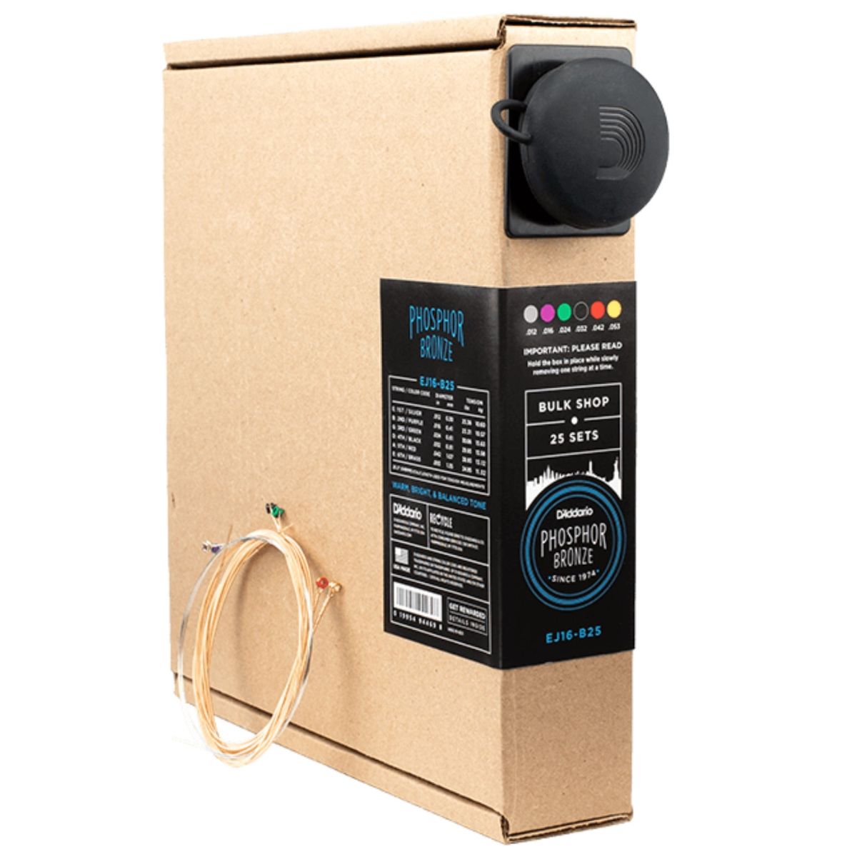Zestaw bulk struny do gitary akustycznej D'Addario EJ16-B25