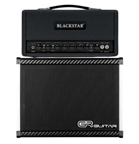 Wzmacniacz lampowy Blackstar St. James 50 6L6H z kolumna gitarowa GR Guitar AT G112 TR