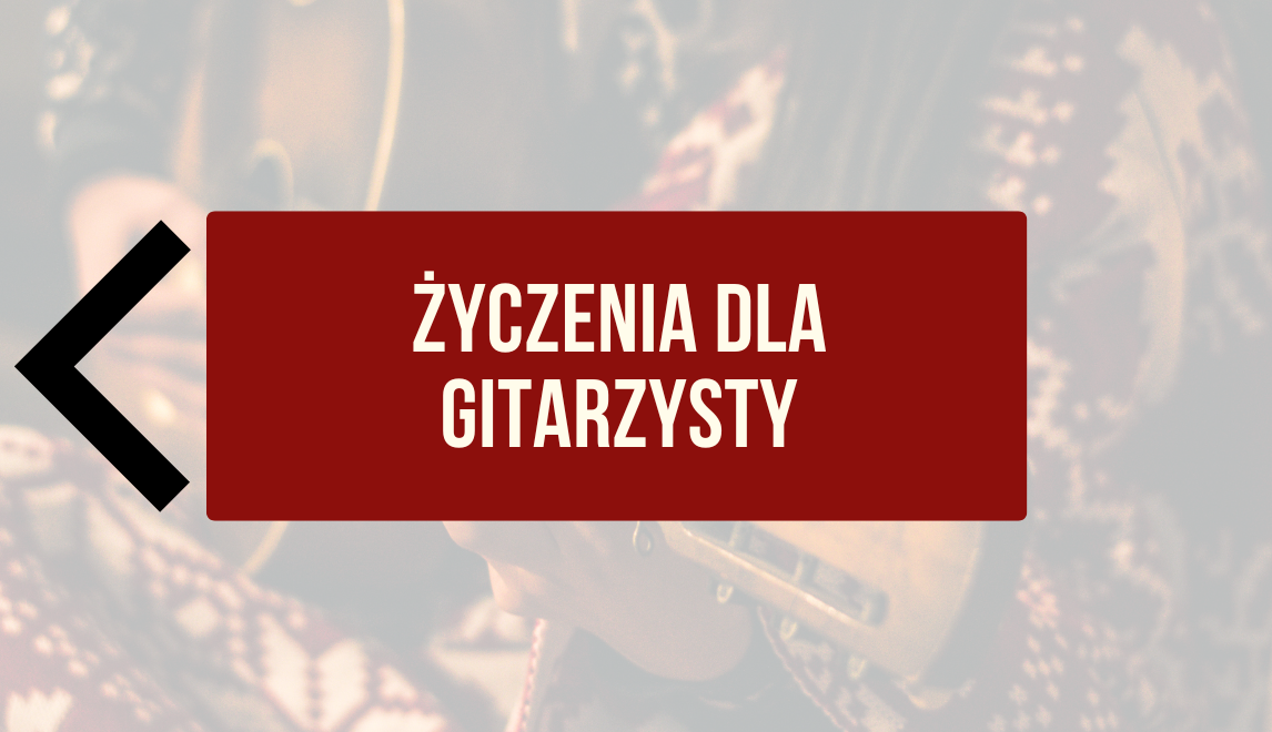 Życzenia dla gitarzysty