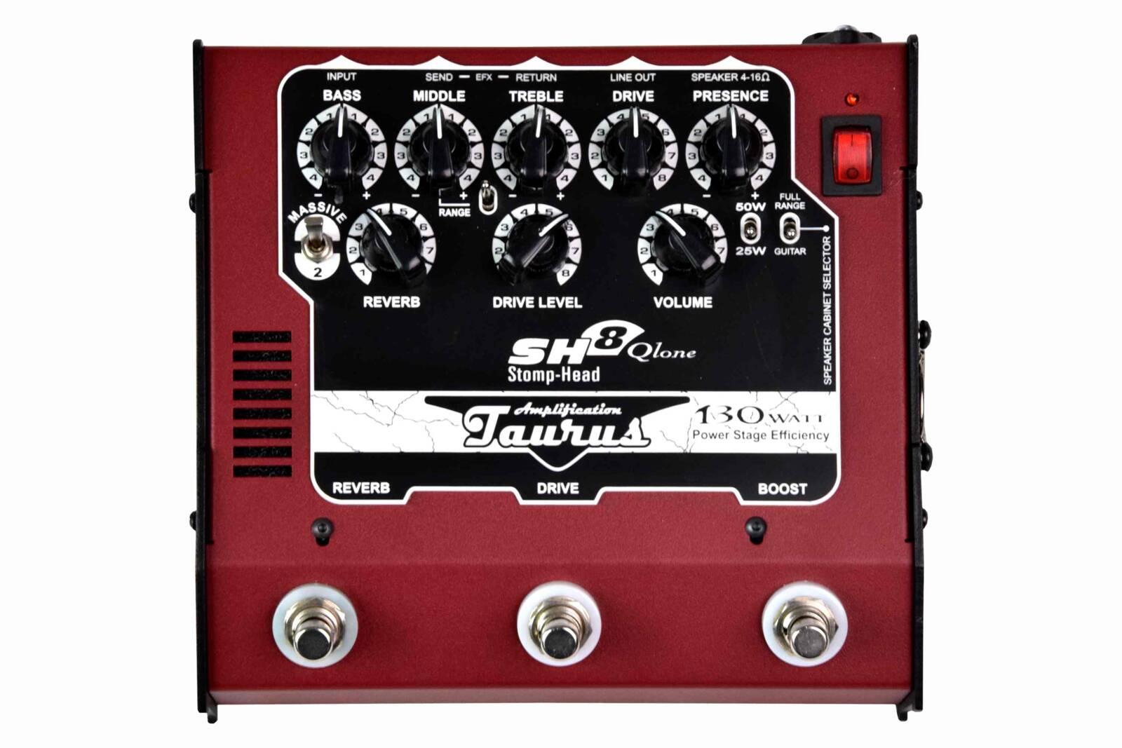 Wzmacniacz gitarowy 130W Stomp-Head 8.Qlone Taurus 130W