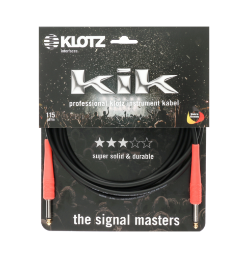 Klotz KIKC3.0PP3 kabel instrumentalny 3m czerwony