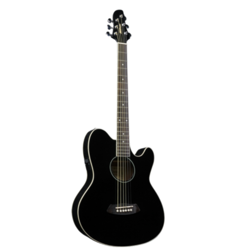 Gitara elektroakustyczna Ibanez TCY10E-BK Talman Double Cutaway