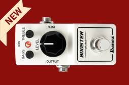 Szeroki zakres tonalny efektu gitarowego booster - Ibanez Booster Mini BTMINI