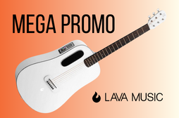 Gitara elektroakustyczna z wbudowanymi lekcjami i trybami ćwiczeniowymi - BLUE LAVA Touch Sail White