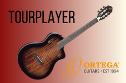 Ciepło gitary nylonowej i moc gitary elektrycznej - Ortega RTPDLX-ACA TourPlayer Deluxe