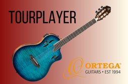 Innowacyjna gitara elektroakustyczna wyposażona w przedwzmacniacz - Ortega RTPDLX-FMA TourPlayer Deluxe