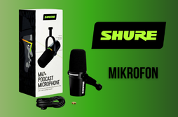 Mikrofon dla podcasterów - nagrywaj podcasty mikrofonem Shure MV7+K XLR/USB-C