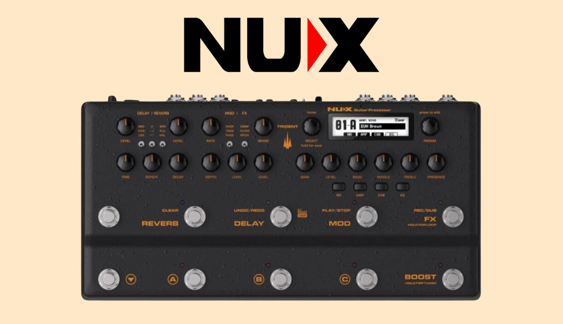 NUX NME-5 TRIDENT –  Multiefekt Gitarowy o Szerokich Możliwościach Dźwiękowych