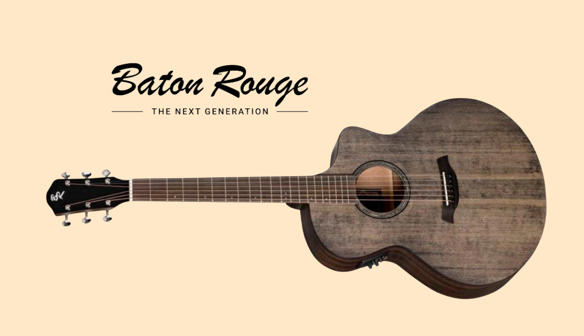 Baton Rouge X11S/FJE-SCC Screwed Charcoal: Wyjątkowa Gitara Elektroakustyczna w Stylu Jumbo