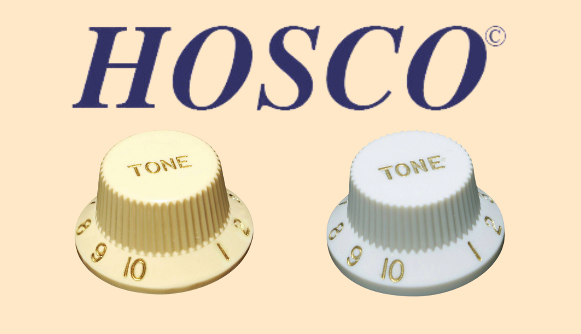 Gałki gitarowe HOSCO KI-240TI i KP-240TI – Klasyczne Tone dla gitary Stratocaster