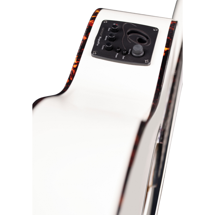 Gitara elektroklasyczna Ortega RCE145WH biała 4/4 z pokrowcem