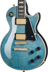 Epiphone EXCLUSIVE Les Paul Custom Quilt (z Premium Gig Bag) Ocean Blue gitara elektryczna