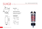 5U4GB JJ Electronic lampa elektronowa prostownicza - zamiennik 5C3S, 5Z3S, 5Z3, 5Z3P, 5Z3G, 5Z3T, VT-145