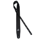 Pas do gitary skórzany Ortega OSCU-4 Black Braid czarny