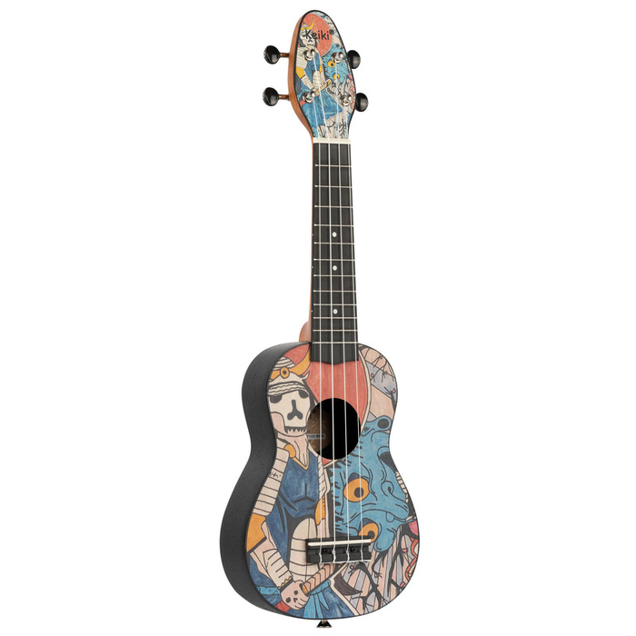 Zestaw ukulele sopranowe Ortega K2-SR Keiki ABS Samurai SET z akcesoriami