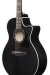 Gitara elektroakustyczna Ibanez AE170-TBK Transparent Black High Gloss