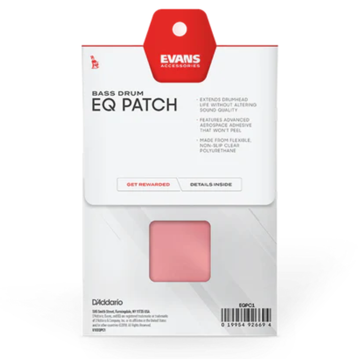 Łatka do bębna basowego EVANS EQPC1 Bass Drum EQ Patch Clear Polymer