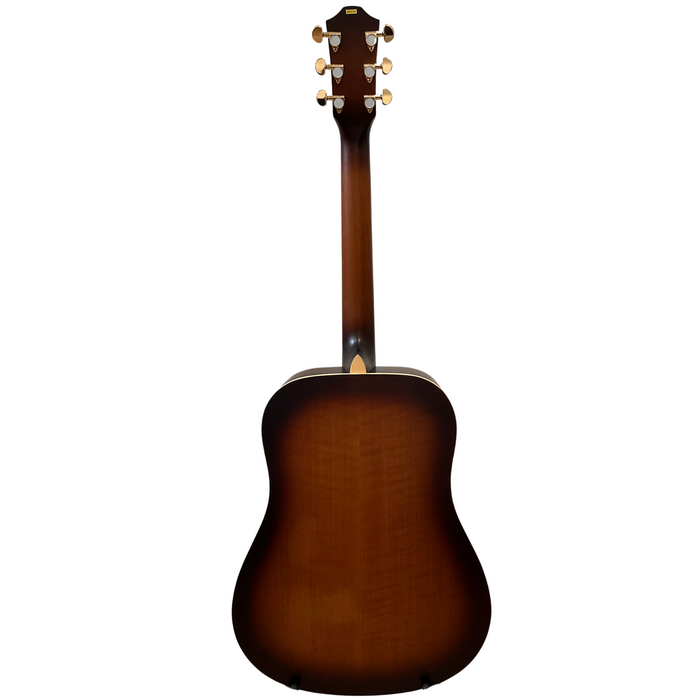 Gitara akustyczna typu dreadnought brązowy, struny Elixir Baton Rouge TLA/D custom 3789