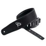 Pas do gitary skórzany Ortega OSCU-4 Black Braid czarny