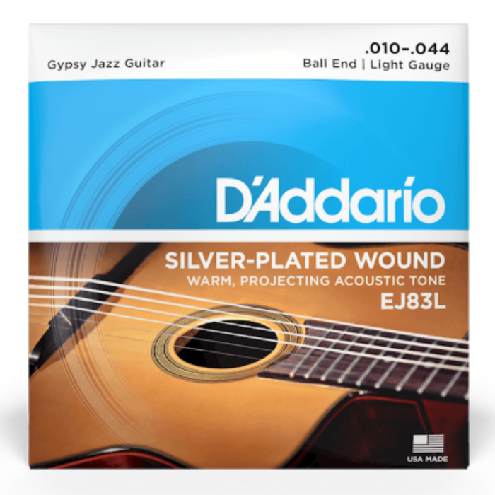Struny do gitary akustycznej D'Addario EJ83L Light Ball End Gypsy Jazz 10-44