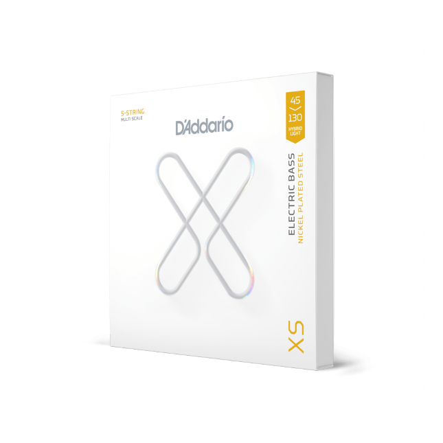 Struny do gitary basowej D'Addario XSB45130MS Hybrid Light 45-130 Multiscale 5 strun