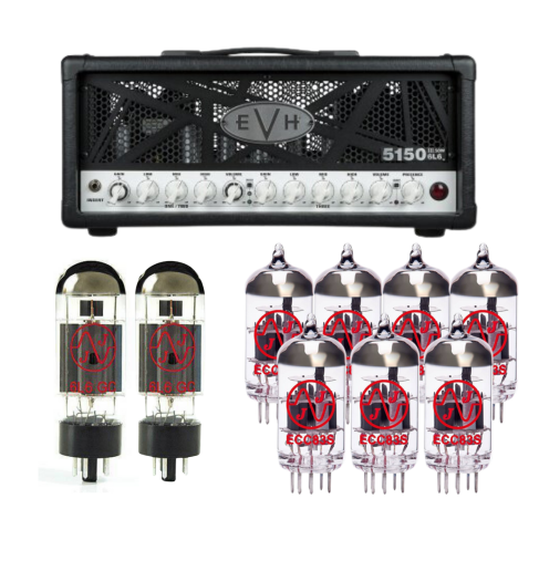 Evh 5150 III 50W 6L6 Head - Zestaw lamp