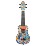 Zestaw ukulele sopranowe Ortega K2-SR Keiki ABS Samurai SET z akcesoriami