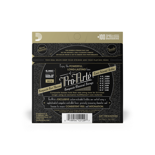 Struny do gitary klasycznej D'Addario EJ46C Hard Tension 28.5-46