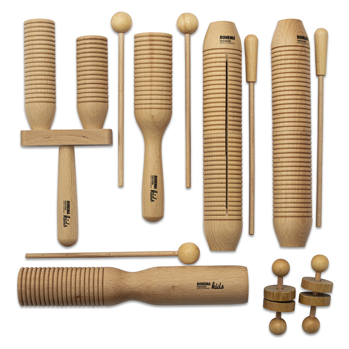 Zestaw perkusjonaliów Rohema 61568 Rhythm Set 2 dla dzieci 3+ 