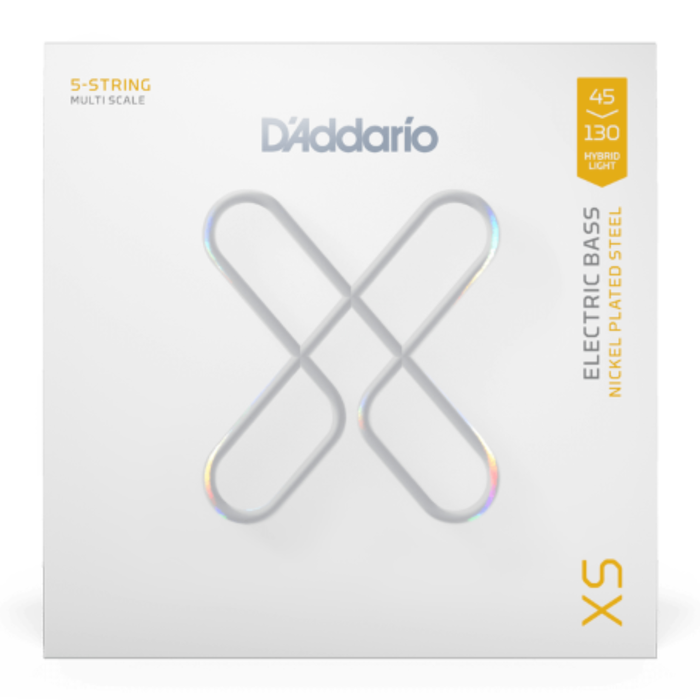 Struny do gitary basowej D'Addario XSB45130MS Hybrid Light 45-130 Multiscale 5 strun