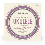 Struny do ukulele koncertowego D'Addario EJ87C Titanium