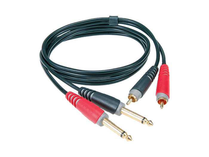 Kabel audio Klotz AT-CJ0200 2xJack-2xRCA 2m