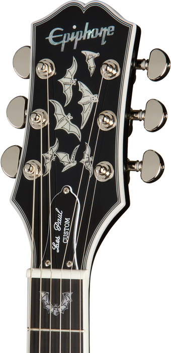 Epiphone EXCLUSIVE Bats in Flight Les Paul Custom Quilt Transparent Ebony Burst gitara elektryczna