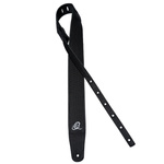Pas do gitary skórzany Ortega OSCU-4 Black Braid czarny