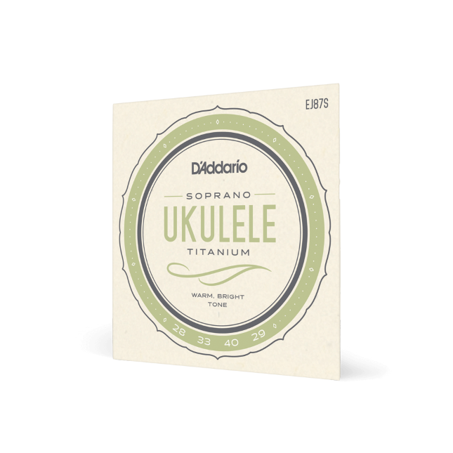 Struny do ukulele sopranowego D'Addario EJ87S Titanium