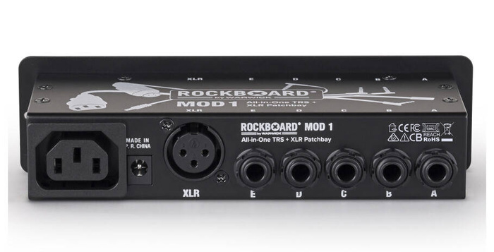 RockBoard MOD 1 V2 - All-in-One TRS & XLR, IEC & Barrel Patchbay