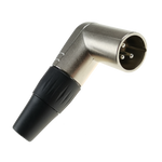 Gniazdo XLR męskie kątowe 3-pin Roxtone RX3RMP-NT