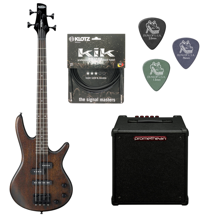 Gitara basowa Ibanez GSRM20B-WNF GIO Walnut Flat z combo Ibanez P20