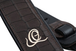 Pas do gitary skórzany Ortega OSCU-1 Dark Brown Croco ciemnobrązowy