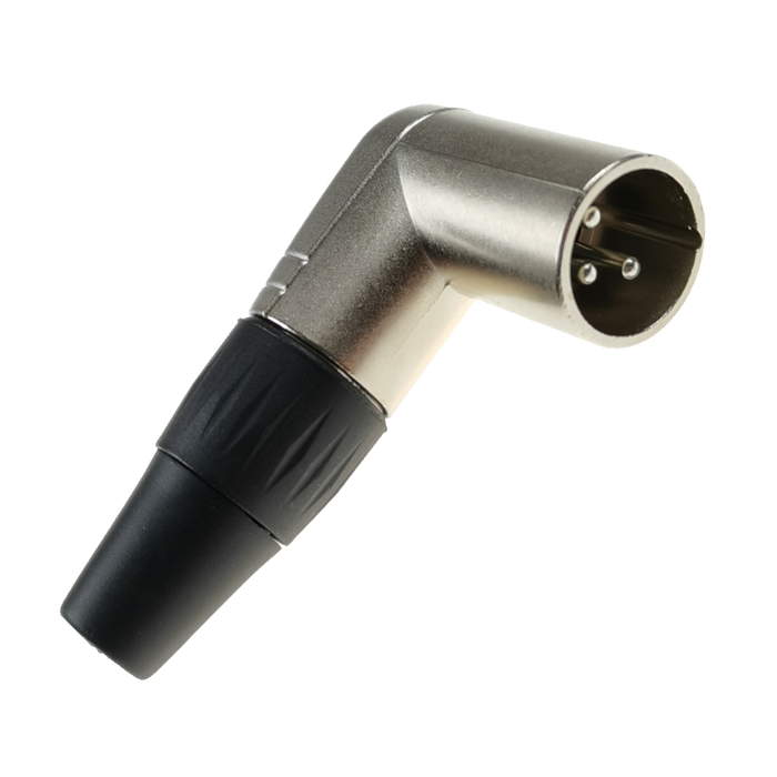 Gniazdo XLR męskie kątowe 3-pin Roxtone RX3RMP-NT