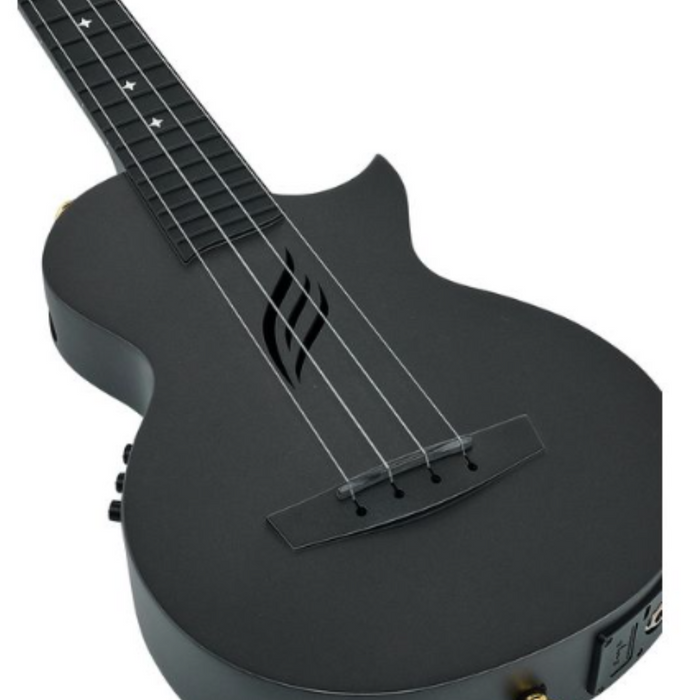 Ukulele koncertowe Cascha Carbon Fibre EQ HH 2258E czarne ukulele z pick-upem