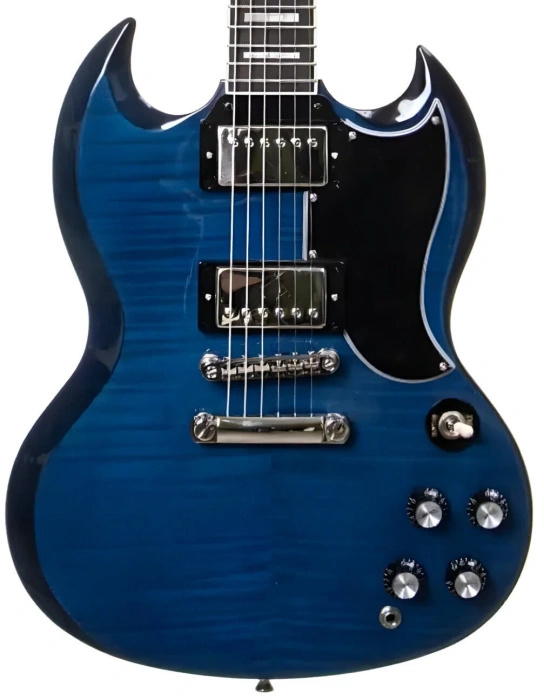 Epiphone EXCLUSIVE SG Custom Figured (z Premium Gig Bag) Viper Blue gitara elektryczna