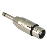 Adapter XLR 3p żeński/jack mono 6.3mm Red's Music RX06