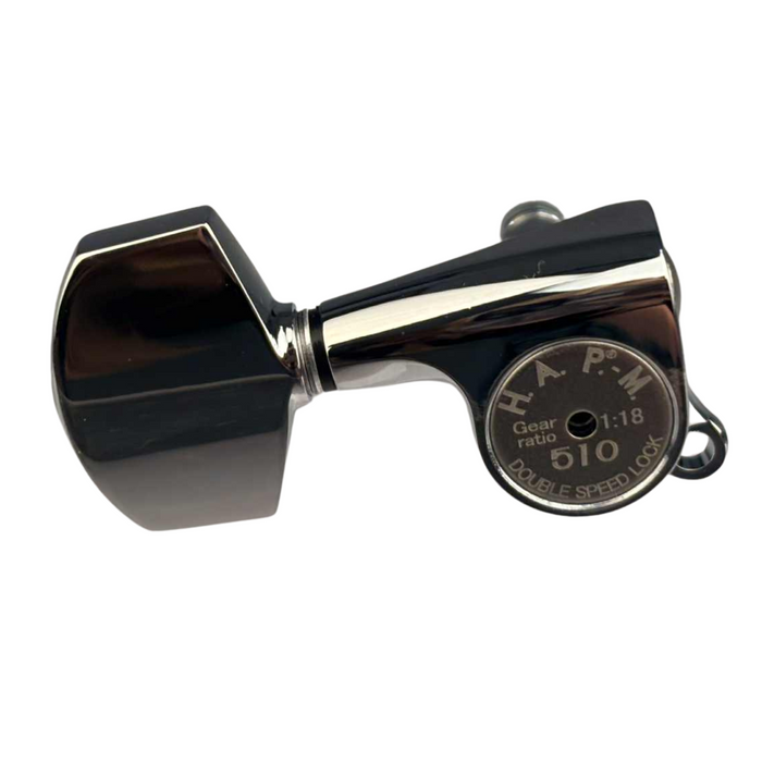 Klucze blokowane GOTOH SGS510Z-A01 HAPM chrome L3+R3 trzy lewe, trzy prawe klucze do gitary HAP-M
