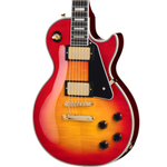Epiphone Les Paul Custom Figured Heritage Cherry Sunburst RW gitara elektryczna z premium pokrowcem