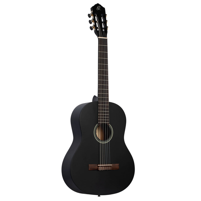 Zestaw gitara klasyczna 4/4 Ortega RST5MBK czarna z pokrowcem