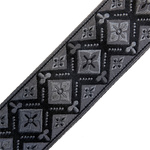 Pas do gitary Richter Retro Black/Grey czarny