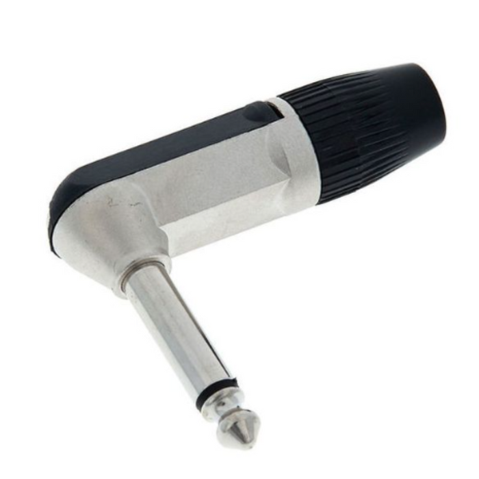 Wtyk Jack kątowy 6,3mm mono Rean NYS207